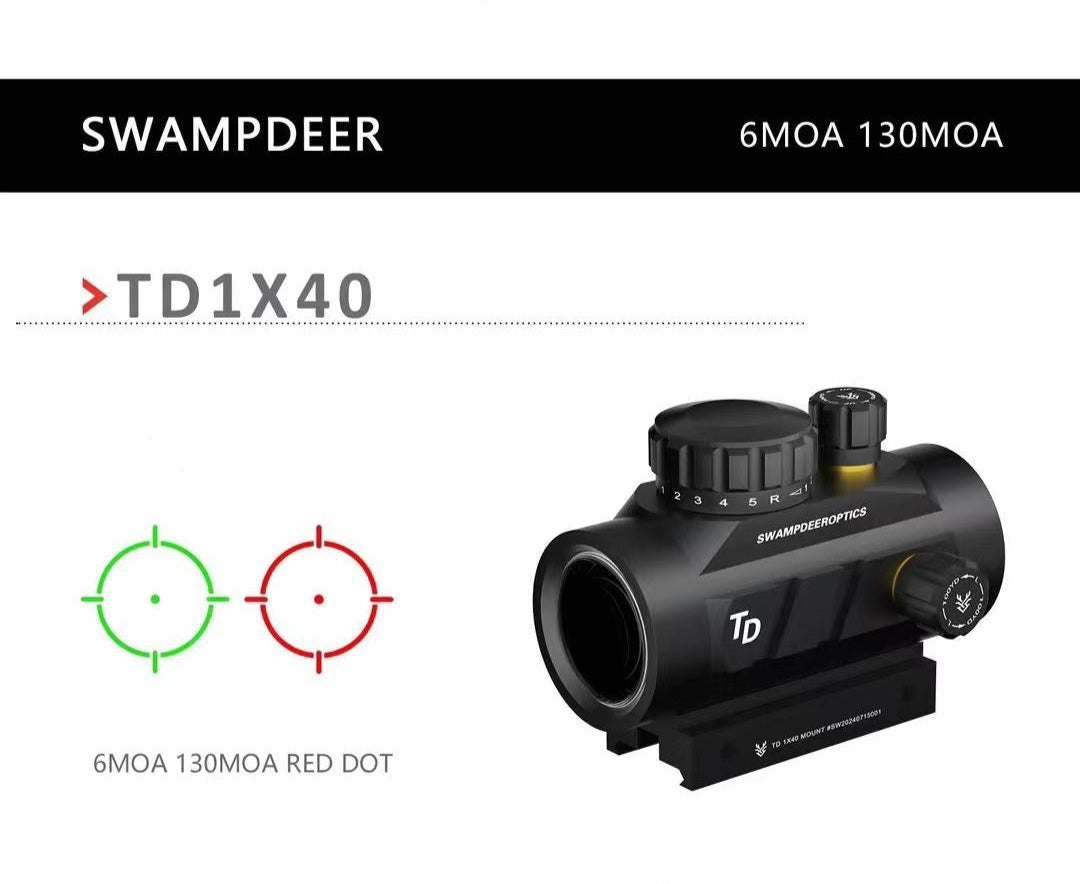 TD1X40 Outdoor Visual Aid by Swamp Deer: Clear Parallax Display, Ideal for Nature Observation