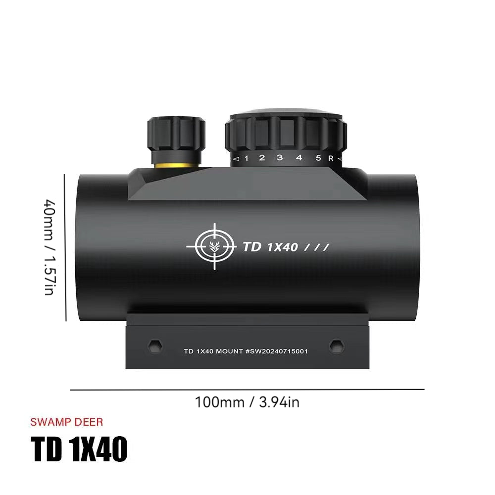 TD1X40 Outdoor Visual Aid by Swamp Deer: Clear Parallax Display, Ideal for Nature Observation