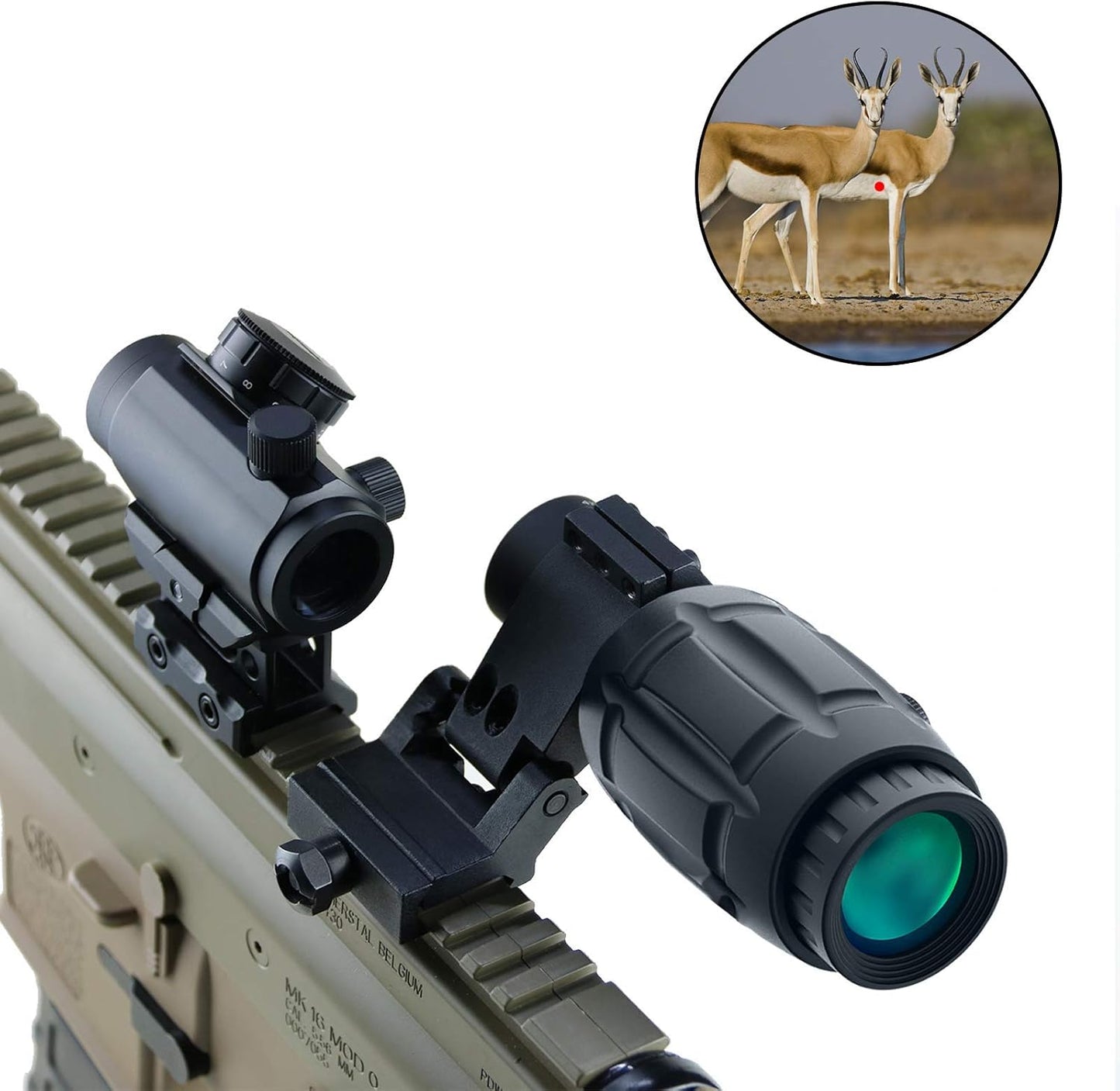 3x Outdoor Optical Viewer with Versatile Side Mount | Multi-Purpose Visual Aid