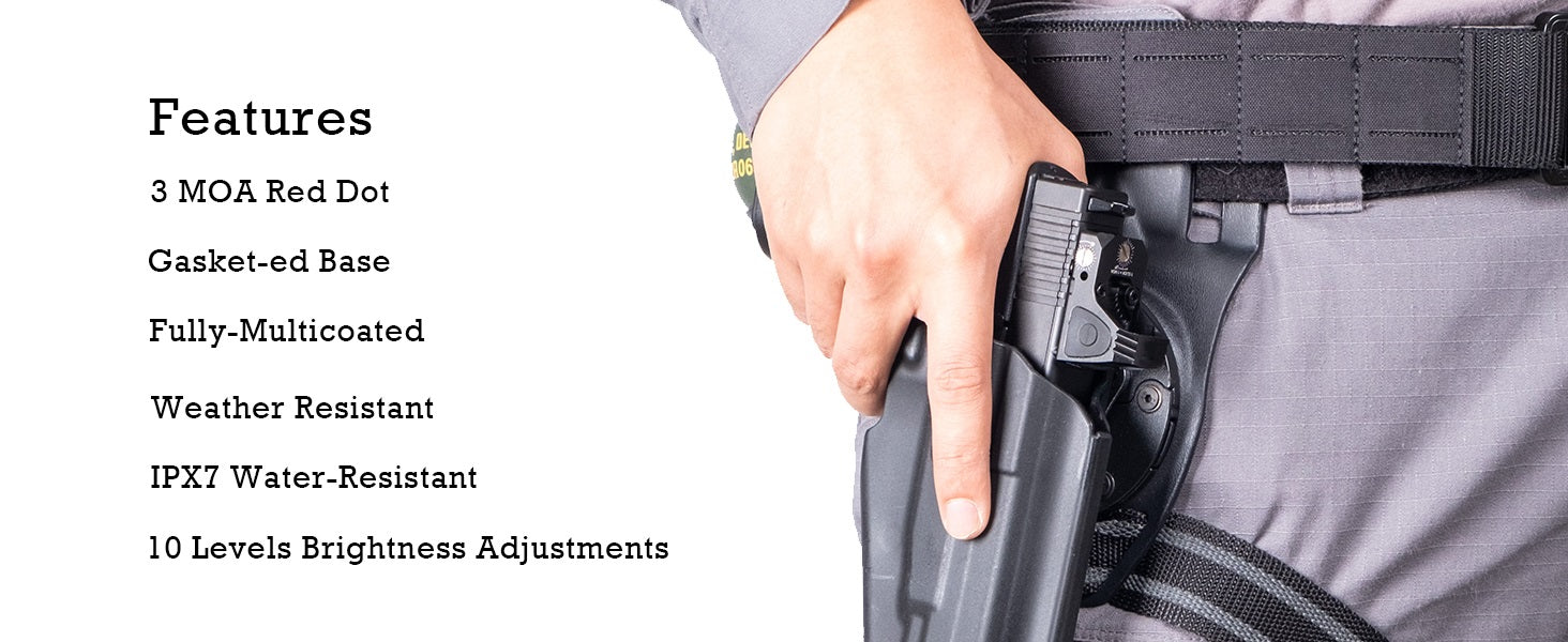 Red dot sight 1609 features