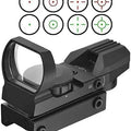 Generic Premium Build, Tactical Reflex 4 Reticle, x33mm Red Dot Sight 4 Styles Reticles Red & Green Reflex Sight Scope, 3/8"" Dovetail Mount for Airgun Airsoft and .22 RF