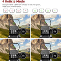 Reflex Sight - 4 Reticle Red & Green Dot Sight Optics with Integrated Red/Green Laser Sight Less Than 5mW Output