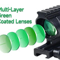 Optics 4X32mm Scope Green Dot Sight with Integrate Top 6 Slots Rail Mount Base，No Battery Required Illuminated Etched Reticle Optical Scope Accessory，Fits for Standard 20mm Pic Rail Mounting