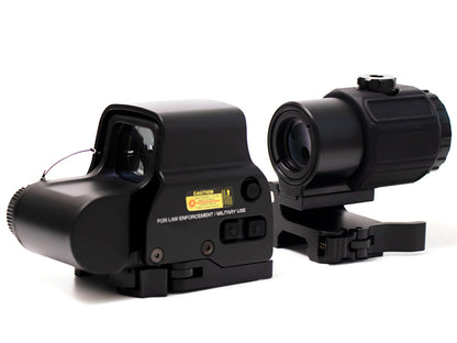 558 Red Dot Holographic Sight Scope and G33 Magnifying Glass,Red Dot Holographic Reflex Sight and Magnifier Combo