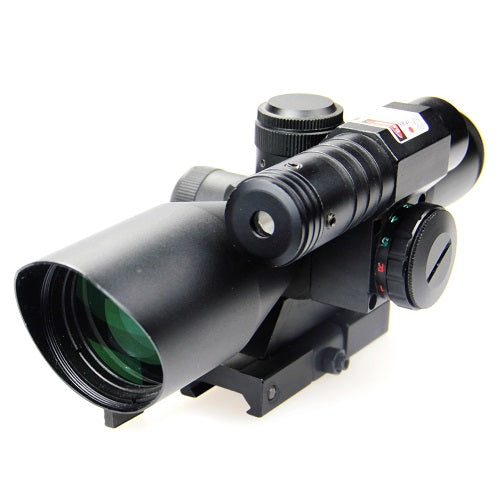 2.5x-10x40B/G R Multi-Purpose Scope with Mil-Dot & Illuminated Reticle, Green/Red Laser – Outdoor Precision Optics