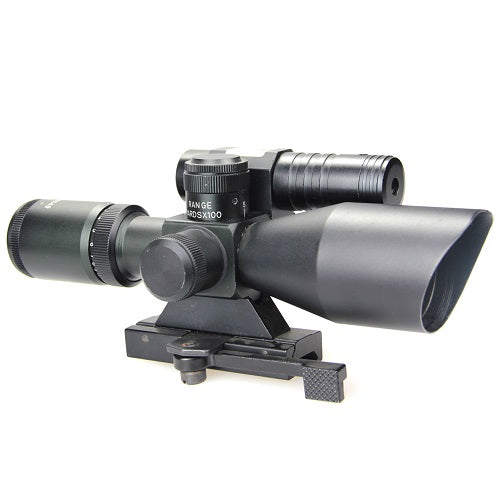 2.5x-10x40B/G R Multi-Purpose Scope with Mil-Dot & Illuminated Reticle, Green/Red Laser – Outdoor Precision Optics