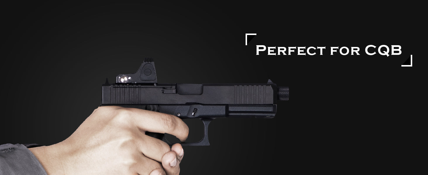 Red dot sight mounted on CBQ